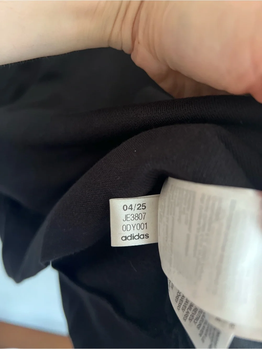 NWOT adidas Men’s Black Hoodie Sweatshirt Size M